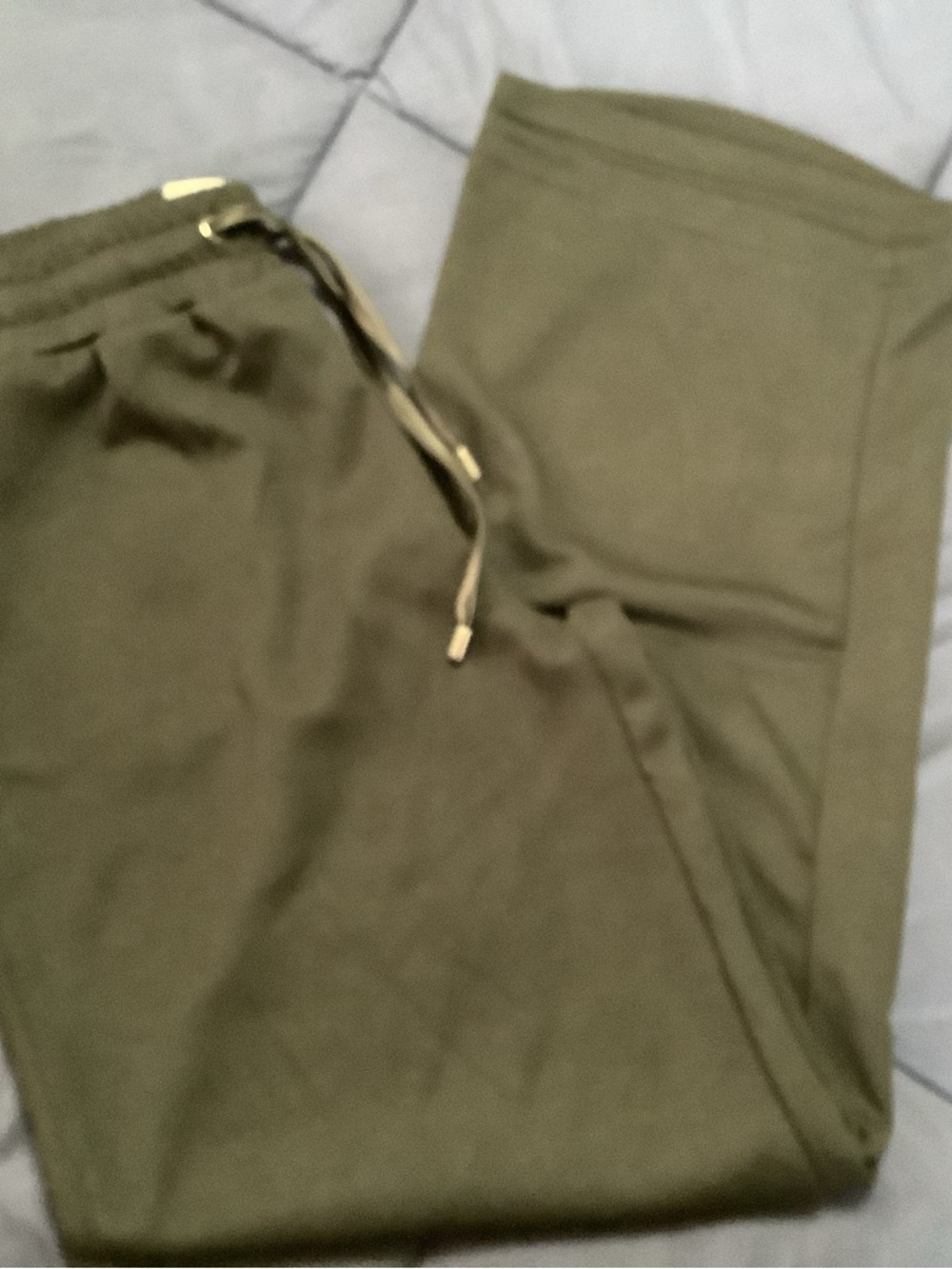 Women's Straight-Leg Black polyester/spandex Drawstring Pants